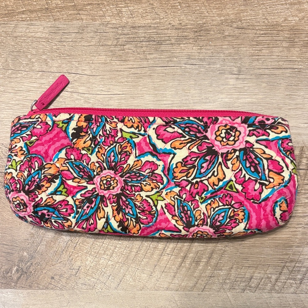 Vibrant Floral Pink Clutch